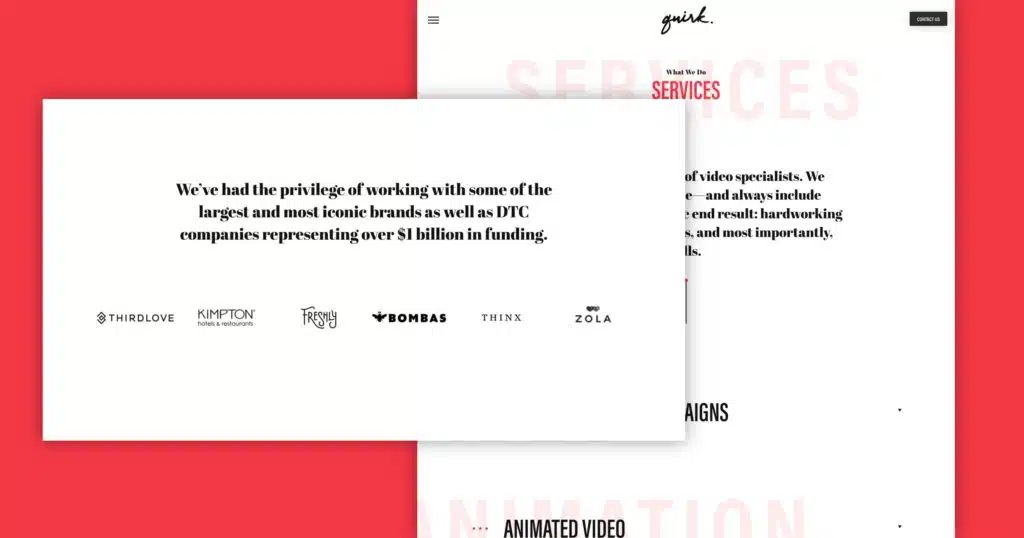 examples of service websites